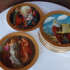 The Danbury Mint ~ The Ten Commandments Plates